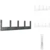 vidaXL Panier de gabion en forme de u avec 5 poteaux Fer 500x20x150 cm...