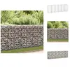vidaXL Mur de gabions avec couverture Acier galvanisé 300×50×100 cm - ...