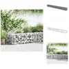 vidaXL Mur à gabion avec couvercles Acier galvanisé 600 x 50 x 50 cm -...