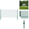 vidaXL Clôture en grillage métallique avec poteaux Acier 25x0,75m Vert...
