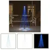 Sapin de Noël sur mât de drapeau 108 led Bleues 180 cm - Arbre De Noël...