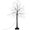ECD Germany Arbre de Noel décoratif 120 cm avec 480 LED blanc chaud branches flexibles IP44