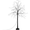 ECD Germany Arbre de Noel décoratif 150 cm avec 600 LED blanc chaud branches flexibles IP44