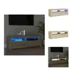 vidaXL Meuble tv avec lumières led chêne sonoma 120x35x40 cm - Meuble ...