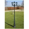 Lampadaire de jardin 3 bras 215 cm Vert foncé/Noir Aluminium The Livin...