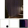 Rideaux lumineux à led 3x3 m 300 led Bleu 8 fonctions The Living Store