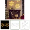 The Living Store Flocons de neige LED 2 pcs. Blanc chaud 59x59 cm