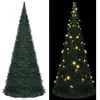 The Living Store Arbre de Noël artificiel Pop-up avec LED Vert 210 cm