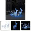 Décoration de Noël Rennes et traîneau 160 LED 130 cm Acrylique - The L...