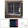 Prolenta Premium - Guirlande lumineuse à étoiles led 200 led Bleu 8 fo...