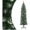 The Living Store Arbre de Noël artificiel avec support Svelte 180 cm P...