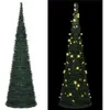 The Living Store Arbre de Noël artificiel Pop-up avec LED Vert 150 cm