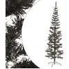 The Living Store Arbre de Noël élancé Noir 240 cm