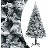 The Living Store Arbre de Noël artificiel avec neige Vert 150 cm PVC
