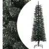 The Living Store Arbre de Noël artificiel avec support Svelte vert 120...