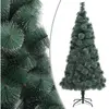 The Living Store Arbre de Noël artificiel avec support Vert 120 cm PET