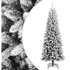 The Living Store Sapin de Noël artificiel enneigé 210 cm PVC&PE