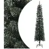 The Living Store Arbre de Noël artificiel avec support Svelte vert 240...