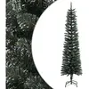 The Living Store Arbre de Noël artificiel avec support Svelte vert 180...