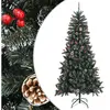The Living Store Arbre de Noël artificiel avec support Vert 240 cm PVC