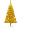 The Living Store Arbre de Noël artificiel avec support Golden 150 cm P...