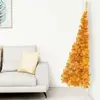 The Living Store Semi-sapin de Noël artificiel avec support or 240 cm ...