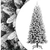 The Living Store Sapin de Noël artificiel enneigé 150 cm PVC&PE