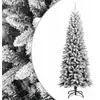 The Living Store Sapin de Noël artificiel enneigé 240 cm PVC&PE