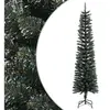 The Living Store Arbre de Noël artificiel avec support Svelte vert 210...