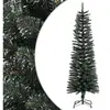 The Living Store Arbre de Noël artificiel avec support Svelte vert 150...