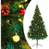 The Living Store Arbre de Noël artificiel avec éclairage & boules Vert...