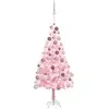 The Living Store Arbre de Noël artificiel avec éclairage & boules Rose...