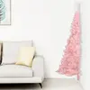 The Living Store Semi-sapin de Noël artificiel avec support Rose 210 c...