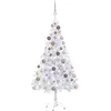 The Living Store Arbre de Noël artificiel éclairage boules 120cm 230 b...
