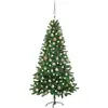 The Living Store Arbre de Noël artificiel avec éclairage & boules 150 ...