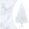 The Living Store Arbre de Noël artificiel avec branches épaisses Blanc...