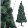 The Living Store Arbre de Noël artificiel avec support Vert 150 cm PET