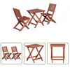 The Living Store - Ensemble de bistro 3 pcs pour enfants Bois d'eucaly...