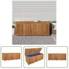 The Living Store - Boîte de rangement de jardin 200x80x75 cm bois massif d'acacia Brun
