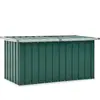 The Living Store - Boîte de rangement de jardin Vert 129x67x65 cm - Coffre De Jardin - Rangement Jardin - Boite De Rangement Exterieur - Stockage