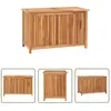 Abcrital - Boîte de rangement de jardin 90x50x58 cm Bois de teck solide - The Living Store - Brun