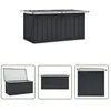 The Living Store boîte de jardin anthracite 129 x 67 x 65 cm