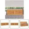 Boîte de rangement jardin et sac 175x50x53 cm bois massif teck The Living Store Brun