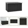 The Living Store - Boîte de rangement de jardin Anthracite 171x99x93 cm Anthracite