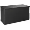 Boîte de stockage de jardin Anthracite 120x56x63 cm PP Rotin - The Liv...
