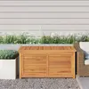 The Living Store - Boîte de rangement jardin et sac 114x50x58 cm bois ...