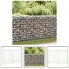 The Living Store - Mur en gabion avec couvercles Acier galvanisé 150x60x100 cm - Mur En Gabion - Cloture Metallique - Barrieres Exterieur - Souteneur