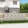 The Living Store - Mur en gabion avec couvercles Acier galvanisé 300 x 50 x 100 cm - Mur En Gabion - Cloture Metallique - Panneau De Clore