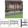 Doc&et² - The Living Store - Clôture de jardin avec sommet de lance Noir 140 cm - Noir