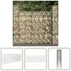 The Living Store - Mur en gabion avec couvercle Acier galvanisé 600 x 50 x 200 cm Argent